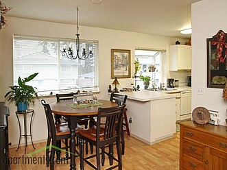 Upstairs rambler kitchen and  dining area